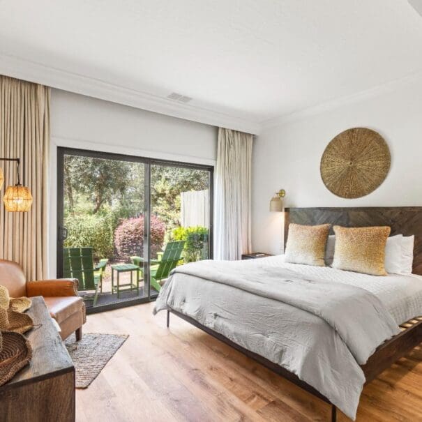 Master Bedroom facing patio